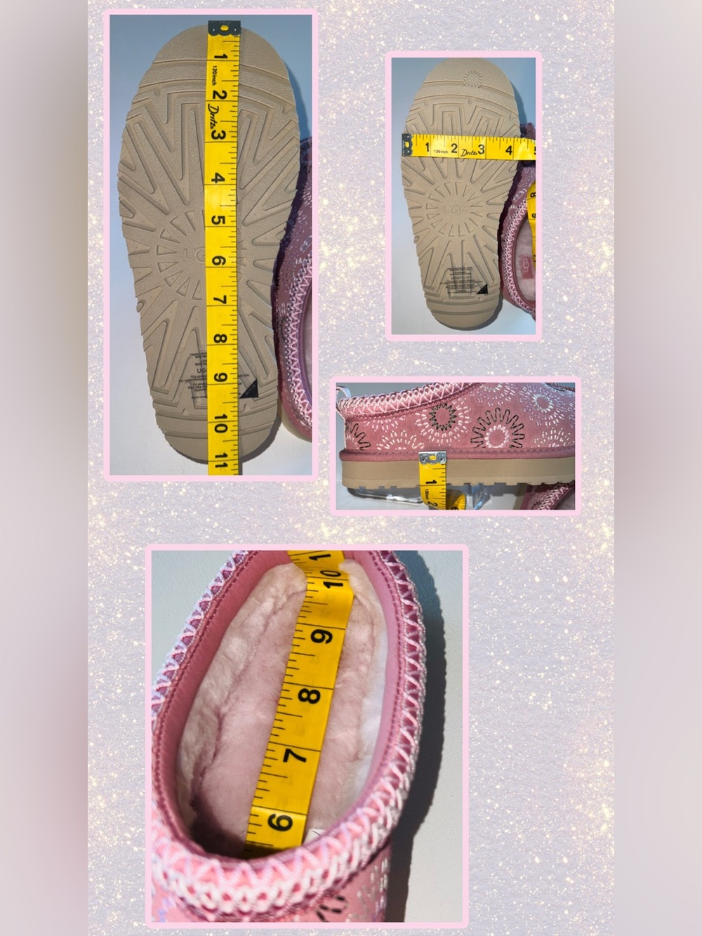 🆕 UGG Tazz Sun Stitch Logo Platform Clog Slippers Horizon Pink Women’s US 7.5/8 - Picture 11 of 16